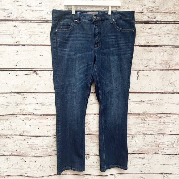 SEVEN 7 Melissa McCarthy Slim Boot Dark Wash Jeans Sz 18 - Picture 1 of 6